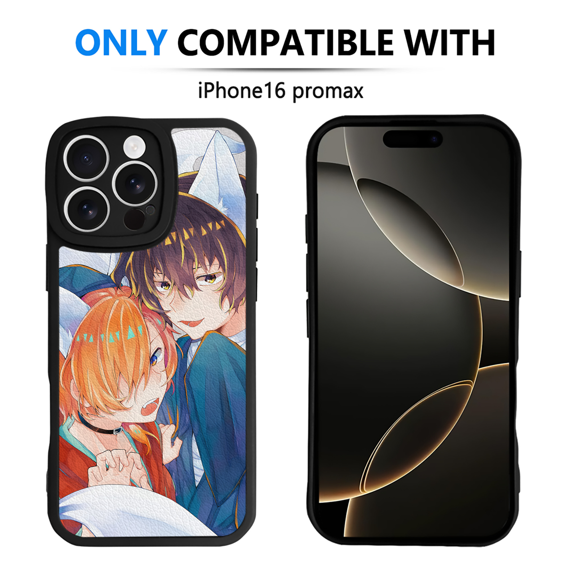 （画像用） 文豪ストレイドッグス Bungo Stray Dogs 【iPhone 16シリーズ対応】シリコンスマホケース（レザー調） 材質：シリコン